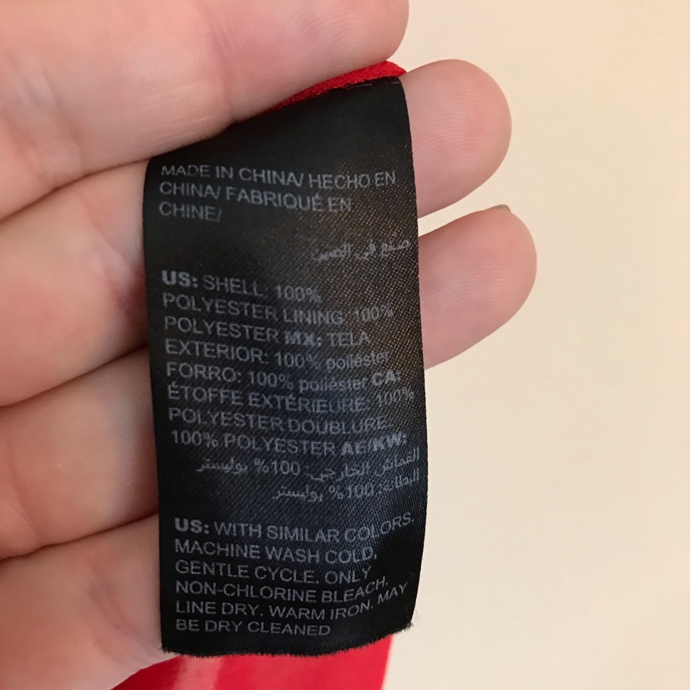 Whbm Size 2 Red Flutter Sleeve Blouse Euc - image 4